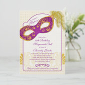 第50誕生日招待状 | 仮装舞踏会 招待状 (スタンド正面)