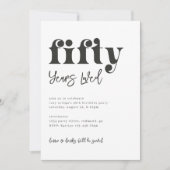 第50誕生日招待状 |写真50誕生日 招待状 (正面)