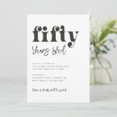 第50誕生日招待状 |写真50誕生日 招待状 (スタンド正面)