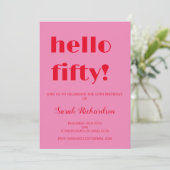 第50誕生日招待状 招待状 (スタンド正面)