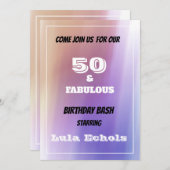 第50誕生日招待状 招待状 (正面/裏面)