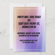 第50誕生日招待状