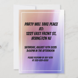 第50誕生日招待状 招待状