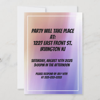 第50誕生日招待状 招待状