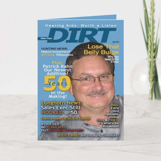 第50誕生日招待状 招待状 (正面)