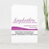 第50誕生日招待状 招待状 (裏面)