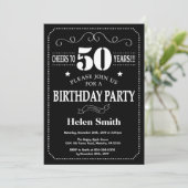 第50誕生日招待状 招待状 (スタンド正面)