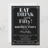 第50誕生日招待状 招待状 (正面)