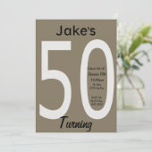 第50誕生日招待状 招待状 (スタンド正面)