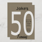 第50誕生日招待状 招待状 (正面/裏面)