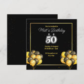 第50誕生日招待状 招待状 (正面/裏面)