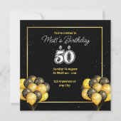 第50誕生日招待状 招待状 (正面)