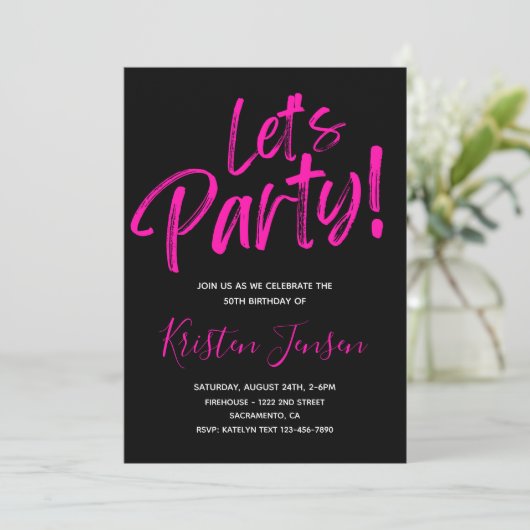 第50誕生日招待状 |第50回誕生日招待状 招待状 (スタンド正面)