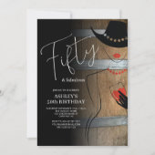 第50誕生日招待状for Women 招待状 (正面)