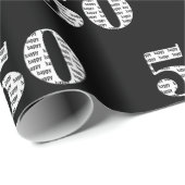 第50誕生日文字 ラッピングペーパー (ロールコーナー)