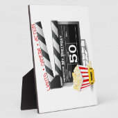 第50誕生日映画テーマ フォトプラーク (側面)