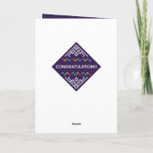 第50誕生日最も素晴らしカラフルい宝石紫 カード (裏面)