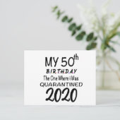 第50誕生日検疫誕生日 ポストカード (スタンド正面)