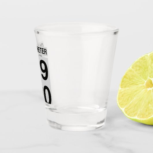 第50誕生日測長器ショットグラス ショットグラス (右)