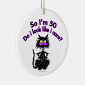 第50誕生日猫 セラミックオーナメント (右)