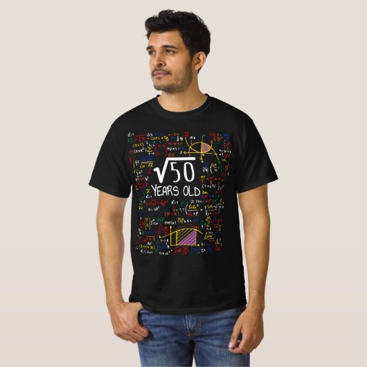 第50誕生日科学おたく服 Tシャツ (正面フル)