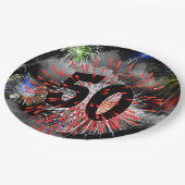 第50誕生日花火inクラウド紙プレート ペーパープレート (アングル)