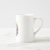 第50誕生日花飾り野花文字 ボーンチャイナマグカップ (右)