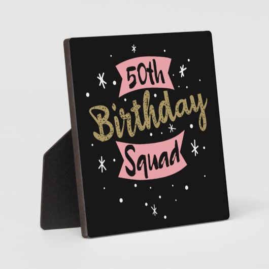 第50誕生日隊 フォトプラーク (正面)