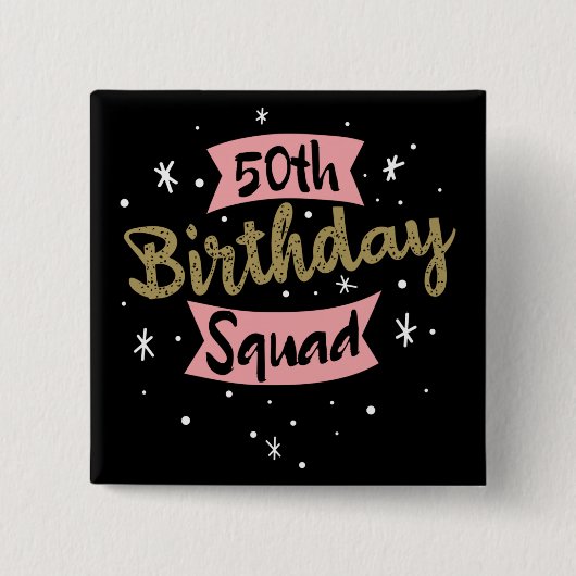 第50誕生日隊 缶バッジ (正面)