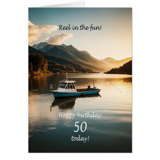 第50誕生日魚釣りfrom a boat (正面)