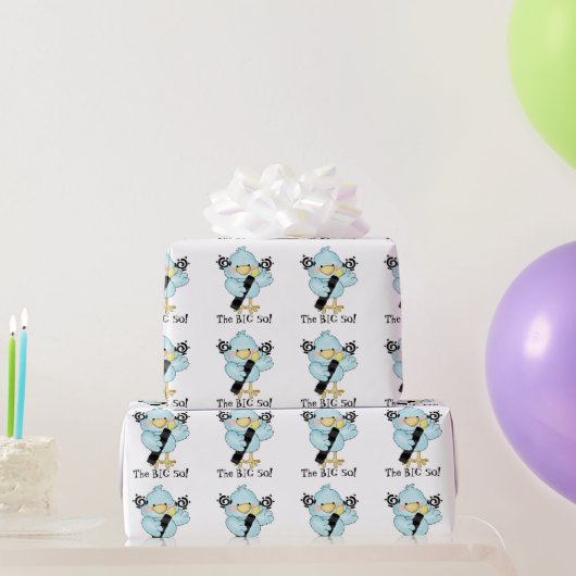 第50誕生日鳥の包み紙 ラッピングペーパー (パーティーギフト)