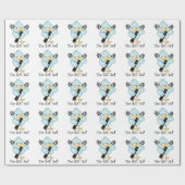 第50誕生日鳥の包み紙 ラッピングペーパー (フラット)