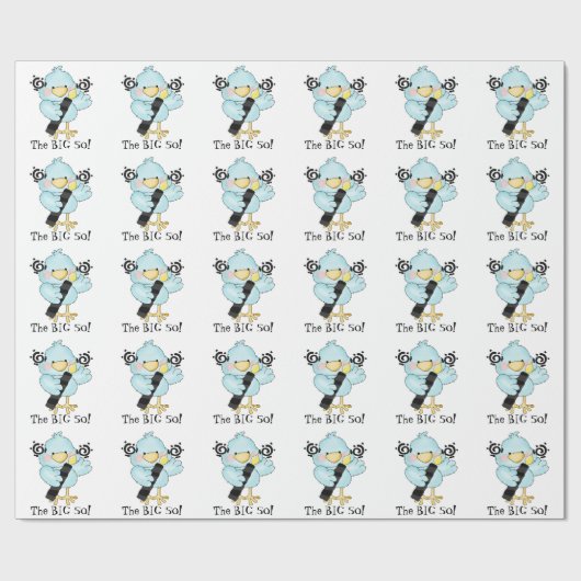 第50誕生日鳥の包み紙 ラッピングペーパー (フラット)