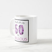 第50誕生日50種の菊 コーヒーマグカップ (正面左)