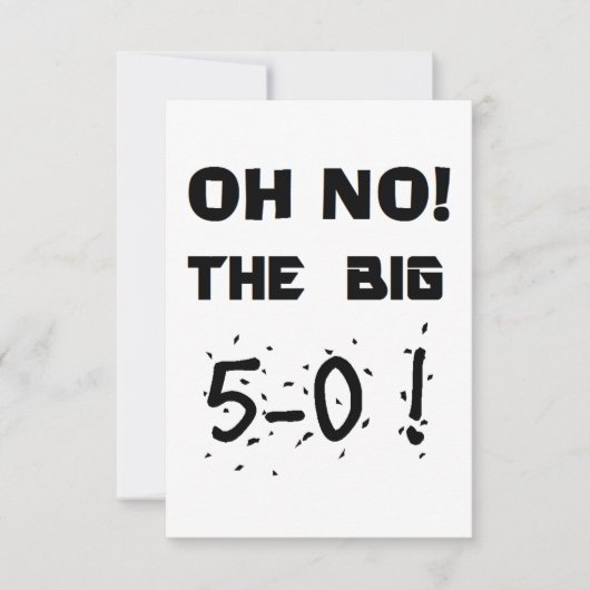 "第50誕生日"の招待状 招待状 (正面)