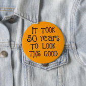 第50誕生日、よいこれを見る50年! 缶バッジ (インサイチュ)