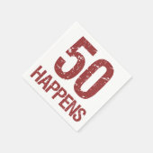 第50誕生日 スタンダードカクテルナプキン (角)