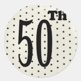 第50誕生日 ラウンドシール