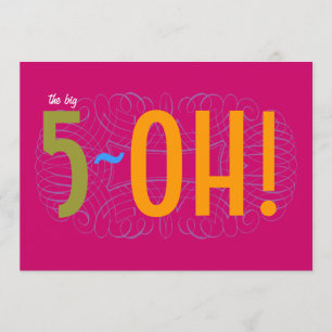 第50誕生日-大きい5オハイオ州! 招待状