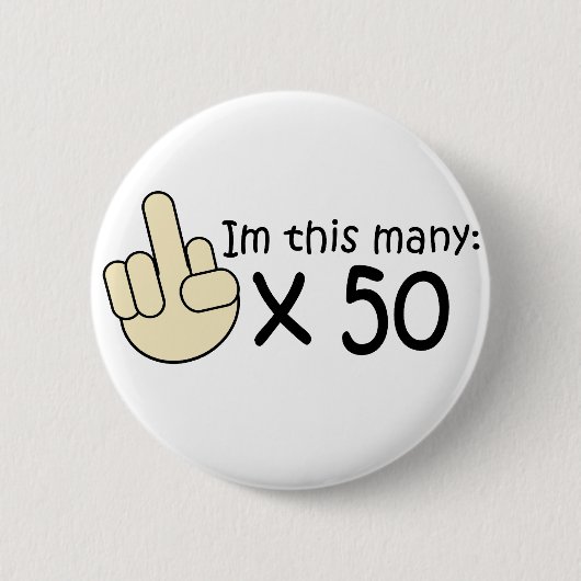 第50誕生日 缶バッジ (正面)