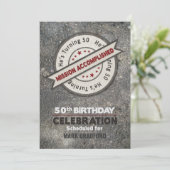 第50誕生日、達成される代表団 招待状 (スタンド正面)