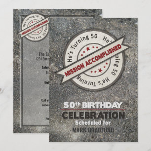 第50誕生日、達成される代表団 招待状