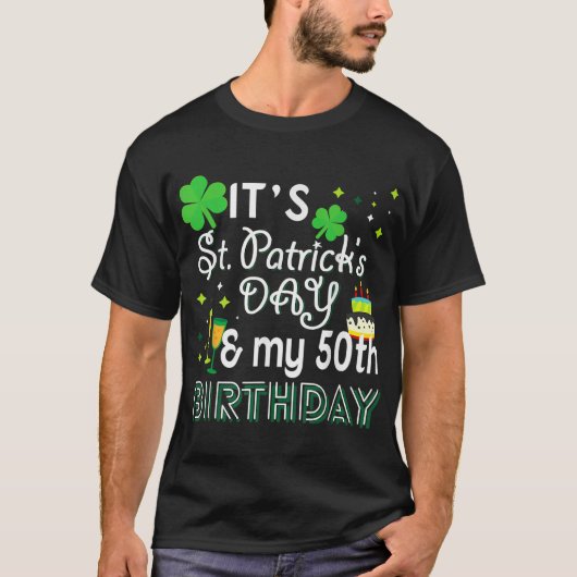 第50誕生日St patricks dayパーティー Tシャツ (正面)