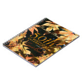 第50誕生祝いの秋のカスタムな来客名簿 ノートブック (左側)