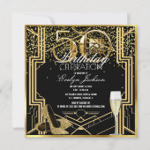 第50誕生祝い 招待状 (正面)