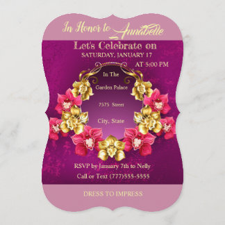 第50賛美された及び非常に支持された誕生日 招待状