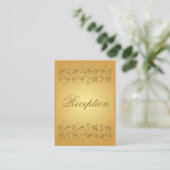 第50金ゴールドの披露宴カードの記念日の金ゴールド エンクロージャーカード (スタンド正面)