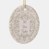 第50金結婚記念日のカスタムの写真 セラミックオーナメント (右)