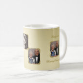 第50金結婚記念日の写真のマグ コーヒーマグカップ (正面右)