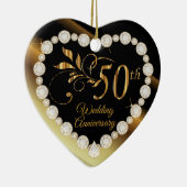 第50金結婚記念日の記念品 セラミックオーナメント (右)